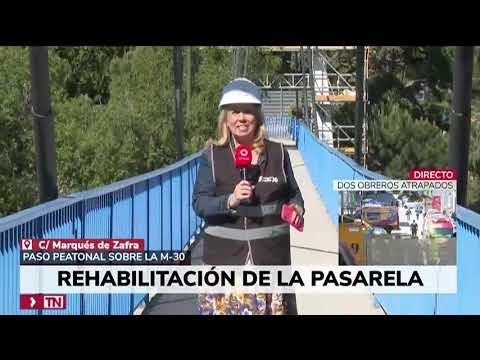 Telemadrid Noticias: La rehabilitación de la pasarela Marqués de Zafra