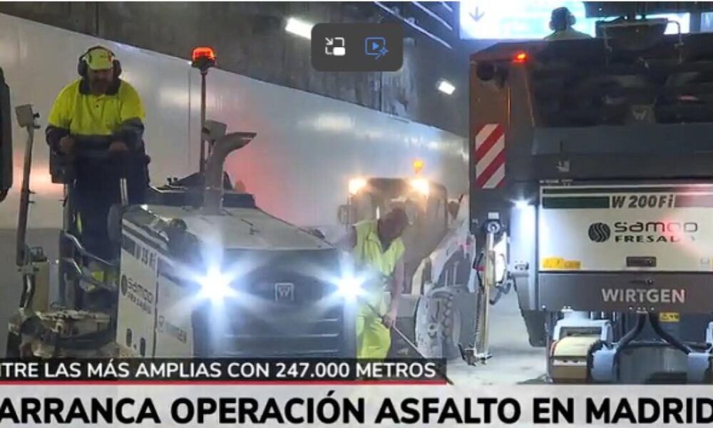 Arranca la ‘operación asfalto’ en la M-30 para renovar el firme de casi 250.000 m2